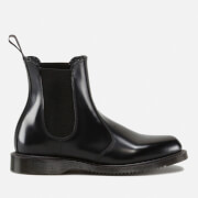 Image of Dr. Martens Women's Flora Polished Smooth Leather Chelsea Boots - Black - UK
