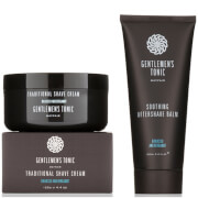 Duo de rasage Gentlemen's Tonic - Crème à raser traditionnelle et baume après-rasage apaisant