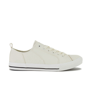 Image of Crosshatch Men's Kashvault Suedette Trainers - White - UK 8 - White