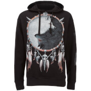 Sweat à Capuche Homme Wolf Chi Spiral - Noir - L - Noir