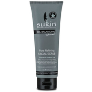 Charbon  exfoliant visage équilibrant + resserage pores de Sukin 125ml