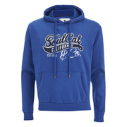 Image of Soul Cal Men's Cracked Print Logo Hoody - Cobalt Blue - S - Blue