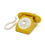 Gpo Retro 746 Rotary Dial Telephone Mustard gpo kopen in de aanbieding