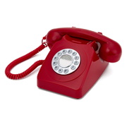 Gpo Retro 746 Push Button Telephone Red gpo kopen in de aanbieding