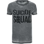 Image of DC Comics Men's Suicide Squad Logo T-Shirt - Grey - L - Grey