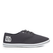 Image of Henleys Men's Stash Canvas Pumps - Charcoal - UK 11 - Grey