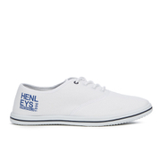 Image of Henleys Men's Stash Canvas Pumps - White - UK 9 - White