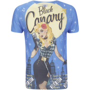 Image of DC Comics Men's Bombshell Black Canary T-Shirt - Black - M - Black