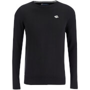 Image of Le Shark Men's Union Cotton Crew Neck Jumper - Black - S - Black