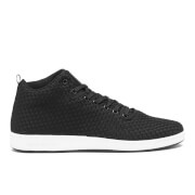 Image of Crosshatch Men's Blythe High Top Trainers - Black - UK 9 - Black