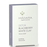 Savon clarifiant pour le visage à l'argile blanche et aux mûres MÁDARA 70 g