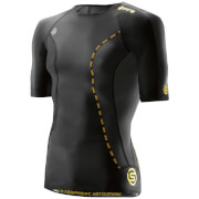 Skins Dnamic Short Sleeve Top Black S skins kopen in de aanbieding