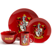 Half Moon Bay Harry Potter Gryffindor 4 Piece Ceramic Dinner Set half moon bay kopen in de aanbieding