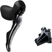 Shimano Dura Ace R9120 STI Shifters - Mechanical Shift/Hydraulic Disc Brake - BR-R9170 Flat Mount Caliper - Right/Front