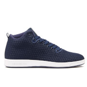 Image of Crosshatch Men's Blythe Mid Top Trainers - Navy Blazer - UK 11 - Navy