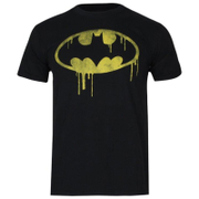 Image of DC Comics Boys' Batman Dripping Logo T-Shirt - Black - 7-8 Years - Black