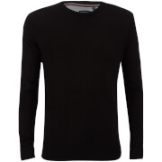 Image of Brave Soul Men's Parse Supersoft Crew Neck Jumper - Black - S - Black