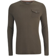 Brave Soul Mens Radar Long Sleeve Top Dark Khaki Xl Green brave soul kopen in de aanbieding Brave Soul Mens Radar Long Sleeve Top Dark Khaki Xl Green brave soul kopen in de aanbieding