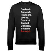 Santas Reindeer Christmas Sweatshirt Black Xl the christmas collection kopen in de aanbieding