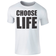 T-Shirt Homme Choose Life -Blanc - S - Blanc