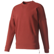 Adidas Mens Zne Crew Sweatshirt Mystery Red Xs adidas kopen in de aanbieding