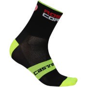 Castelli Rosso Corsa 9 Socks Blackyellow L Xl castelli kopen in de aanbieding
