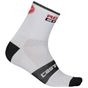 Castelli RoSso Corsa 6 Socks - White - XXL - White