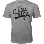 Free Hugs Slogan T Shirt Grey L the slogan collection kopen in de aanbieding