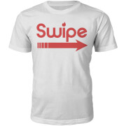 Swipe Right Slogan T Shirt White Xxl the slogan collection kopen in de aanbieding