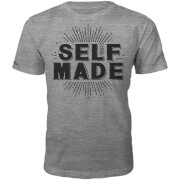 Tjunkie Self Made Slogan T Shirt Grey S tjunkie kopen in de aanbieding