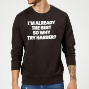 Tjunkie The Best Slogan Sweatshirt Black S tjunkie kopen in de aanbieding
