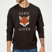 Tjunkie Zero Fox Given Slogan Sweatshirt Black L tjunkie kopen in de aanbieding