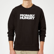 Tjunkie Probably Hungry Slogan Sweatshirt Black S tjunkie kopen in de aanbieding Tjunkie Probably Hungry Slogan Sweatshirt Black S tjunkie kopen in de aanbieding