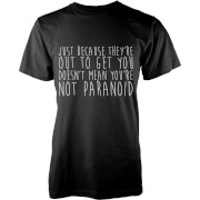 Geekdown Paranoid T Shirt Black M White geekdown kopen in de aanbieding Geekdown Paranoid T Shirt Black M White geekdown kopen in de aanbieding