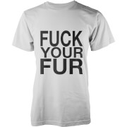 Geekdown Fuck Your Fur T Shirt White S geekdown kopen in de aanbieding