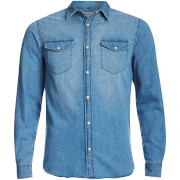Image of Jack & Jones Originals Men's Rone Denim Shirt - Light Blue Denim - S - Blue