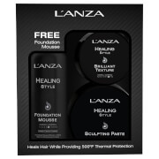 L'Anza Brilliant Texture, Sculpting Paste and Foundation Mousse Bundle