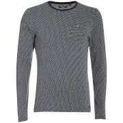 Brave Soul Mens Mosley Long Sleeve Top Navy S Blue brave soul kopen in de aanbieding