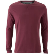 Brave Soul Mens Prague Long Sleeve Top Burgundy S brave soul kopen in de aanbieding