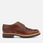 Image of Grenson Men's Archie Hand Painted Leather Commando Sole Brogues - Tan - UK 8 - Tan