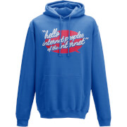 Sweat à Capuche Homme Taurtis Hello Internet Peoples - Bleu - S - Bleu