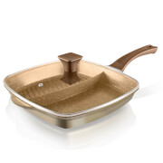 Tower Cerastone 2-in-1 Cast Grill Pan - 28cm - Gold