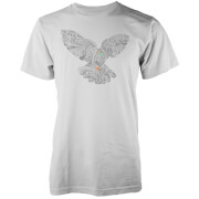 Vo Maria Typographic Peace Dove Men's White T-Shirt - M - White