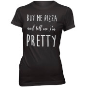 Buy Me Pizza Womens Slogan T Shirt Xxl Black womens slogan collection kopen in de aanbieding