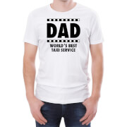 Tjunkie Dad Worlds Best Taxi Service Mens White T Shirt Xxl tjunkie kopen in de aanbieding