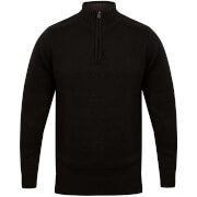 Pull Texturé à Fermeture Éclair Homme Kensington - Noir - L - Noir