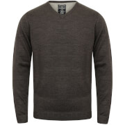 Kensington Men's Basic V Neck Jumper - Charcoal Marl - XL - Grey