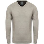 Pull Homme Col V Kensington - Gris Clair Chiné - XXL - Gris