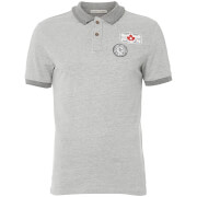 Polo Homme Downtown Tokyo Laundry - Gris Clair Chiné - S - Gris