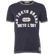 T-Shirt Homme Winterfield Jersey Tokyo Laundry - Bleu Marine - S - Bleu